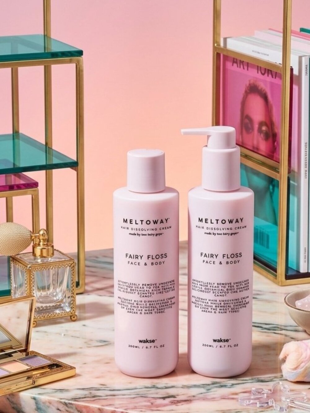 Wakse Meltoway Fairy Floss Hair Dissolving Cream Set (2 Bottles)